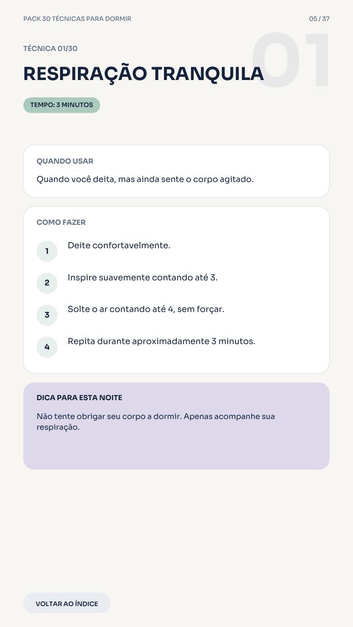Página real do pack mostrando uma das técnicas explicadas